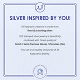 Shreyashi Sterling Silver Danglers for Women - Pearls, Citrine & Ruby