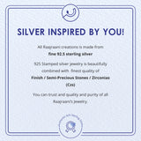 Flowery Evil Eye Rose Gold Sterling Silver Stud for Women