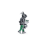Party Rabbit Oxidised Silver Brooch for Men