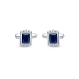 Majestic Sky 925 Sterling Silver Cufflinks for Men