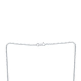 Silver Cube Sterling Silver Chain for Women