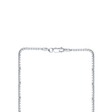 Silver Cube Sterling Silver Chain for Women