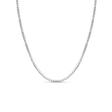 Silver Cube Sterling Silver Chain for Women