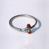 Trishul Damru 925 Sterling Silver Kada for Men