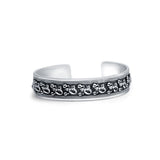 Vrishchik 925 Sterling Silver Cuff Kada for Men