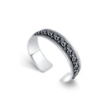 Vrishchik 925 Sterling Silver Cuff Kada for Men
