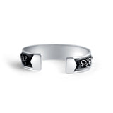 Vrishchik 925 Sterling Silver Cuff Kada for Men
