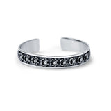 Karka 925 Sterling Silver Cuff Kada for men- small