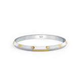 Golden Orbit 925 Sterling Silver Punjabi Sikhi Kada for Men