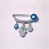 Eye of Serenity Sterling Silver Lapel Pin for Men