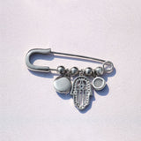 Nazar Suraksha Sterling Silver Lapel Pin for Men