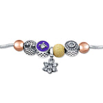 Elevate your style with Raajraani's exquisite 925 sterling silver bracelet. Hand-crafted with a stunning multi-finish design, this comfortable bracelet is a must-have for any fashion-forward woman. Shop now at Raajraani.