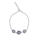 Nazarein Evil Eye Sterling Silver Bracelet for women