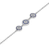 Nazarein Evil Eye Sterling Silver Bracelet for women
