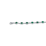 Sparkling Green 925 Sterling silver bracelet for women