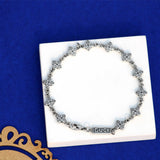 Lucky Bloom 925 Sterling Silver Oxidised Bracelet