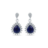 Blue Drizzle 925 Sterling Silver Dangler earring for women