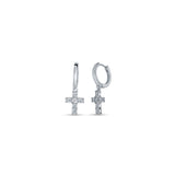 Eternal Bliss 925 Sterling Silver Zirconia Hoops for Girls