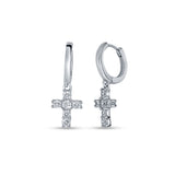 Eternal Bliss 925 Sterling Silver Zirconia Hoops for Girls