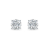Glittering Round Zirconia Studs for Women - Medium