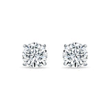 Glittering Round Zirconia Studs for Girl - Big
