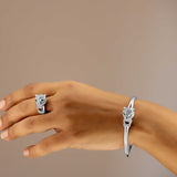 Silver Jaguar Sterling Silver 2-piece Set for Women