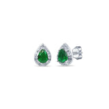 Green droplet 925 sterling silver 3-piece set