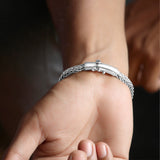 Compassionate Sterling Silver Bracelet for Men