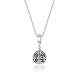 Heart Treasure Silver Charm pendant and chain set