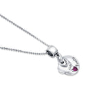 Mom Kids Family Silver Charm pendant and chain set