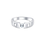 Pleaser Man 925 Sterling Silver Band for Men with Zirconia