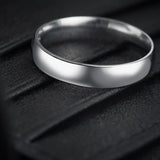 Classic Band For Men in 925 Sterling Silver