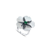 Guldasta Ring with Green Stone (Size 6)