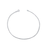 Classic Minimal Silver Anklet for Women