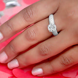 Sparkly Diva Silver Cocktail Ring for Women