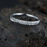 Silver Scale Thumb Band for Men