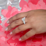 Sparkly Diva Silver Cocktail Ring for Women