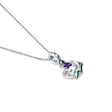 Be yourself Silver Charm pendant and chain set