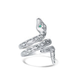 Snake Charmer Silver Ring for Women