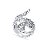 Snake Charmer Silver Ring for Women