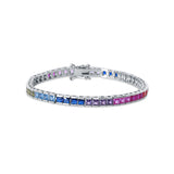 Rainbow Moment Silver Bracelet for Women