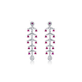 Alluring Silver Zirconia Dangler for Women