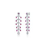Alluring Silver Zirconia Dangler for Women