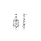 Jazzy Diva Silver Cocktail Danglers for women