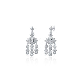 Jazzy Diva Silver Cocktail Danglers for women