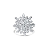 Flowery Affair Silver Ring for Women