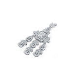 Jazzy Diva Silver Cocktail Pendant for Women