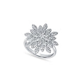 Flowery Affair Silver Ring for Women