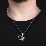 Gamer Boy Silver Charm pendant with chain