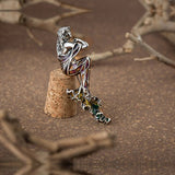 Vintage Chic 925 Sterling Silver Brooch/ Lapel Pin for Men
